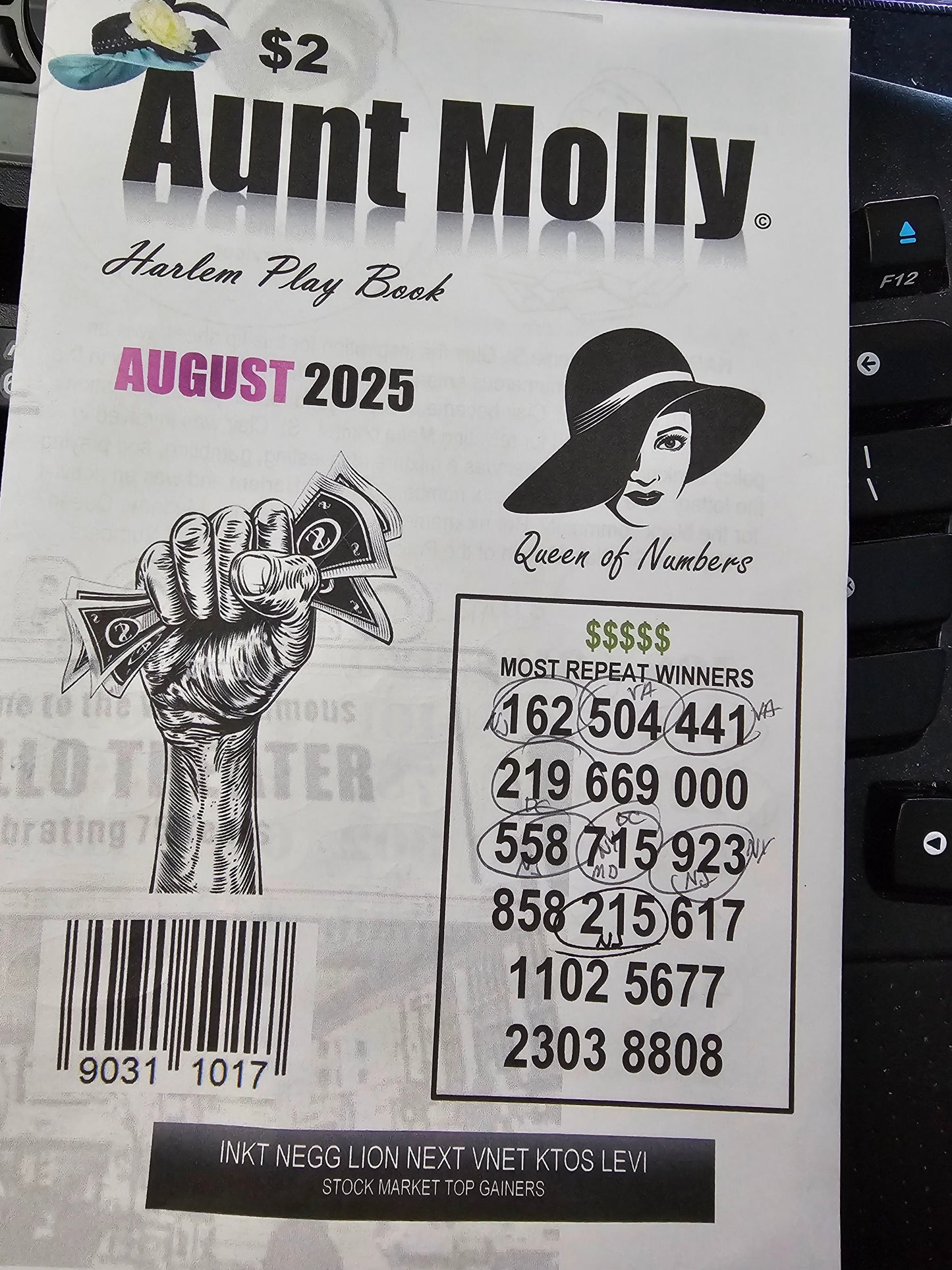 AUNT MOLLY - Harlem Play Book